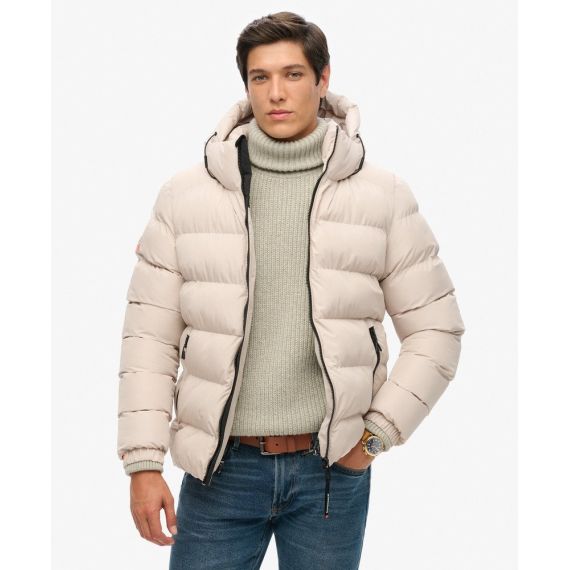 Superdry Ανδρικό Μπουφάν Puffer M5011905A-7M0 Chateau Grey - Μπουφάν στο Bodyman