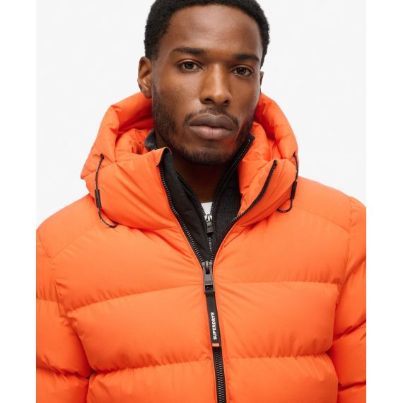 Superdry Ανδρικό Μπουφάν Puffer M5011905A-WZT Orange - Μπουφάν στο Bodyman