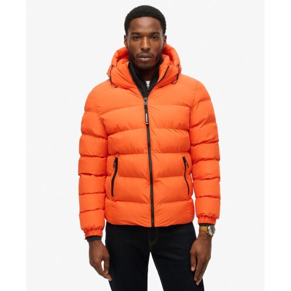 Superdry Ανδρικό Μπουφάν Puffer M5011905A-WZT Orange - Μπουφάν στο Bodyman