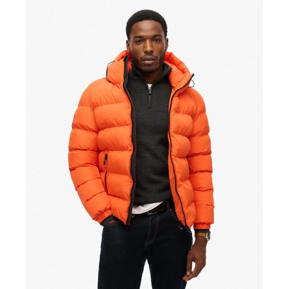 Superdry Ανδρικό Μπουφάν Puffer M5011905A-WZT Orange - Μπουφάν στο Bodyman