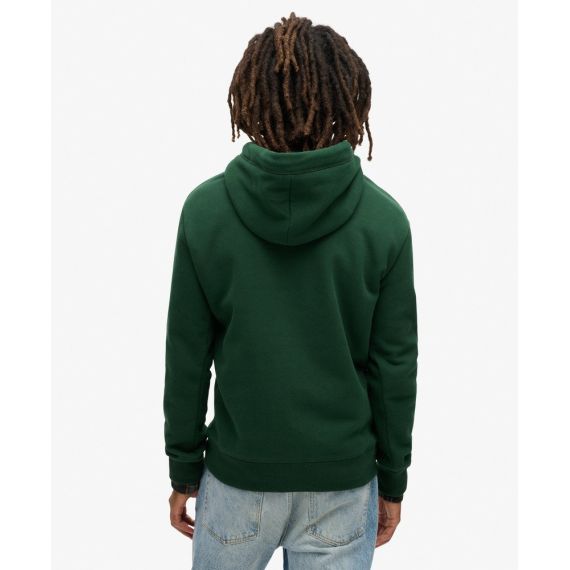 Superdry Ανδρικό Φούτερ Hood M2013110A-27E Essential Logo Green - Φούτερ Κουκούλα  στο Bodyman