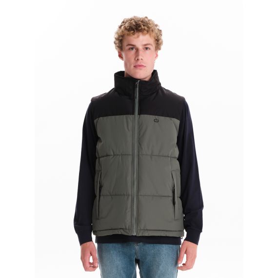 Emerson Ανδρικό Μπουφάν Αμάνικο 242.EM10.78 Olive Black - Μπουφάν στο Bodyman