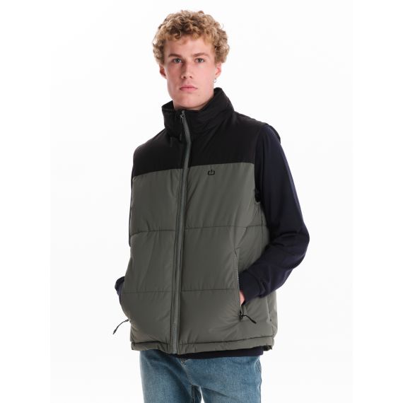 Emerson Ανδρικό Μπουφάν Αμάνικο 242.EM10.78 Olive Black - Μπουφάν στο Bodyman
