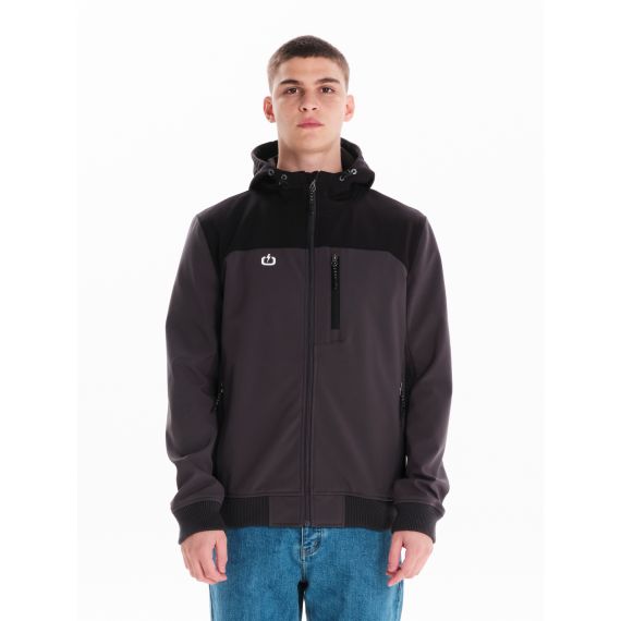 Emerson Ανδρικό Μπουφάν Bonded 242.EM11.10 Dark Grey Black - Μπουφάν στο Bodyman