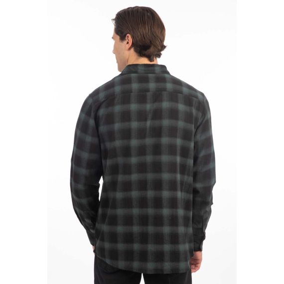 Rebase Ανδρικό Πουκάμισο 242RGS-5007 Black Forest Green - Μακρυμάνικα Πουκάμισα  στο Bodyman