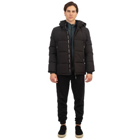 Rebase Ανδρικό Μπουφάν Puffer 242RJK-2004 Black - Μπουφάν στο Bodyman