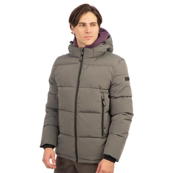 Rebase Ανδρικό Μπουφάν Puffer 242RJK-2004 Cement - Μπουφάν στο Bodyman