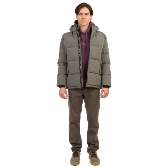 Rebase Ανδρικό Μπουφάν Puffer 242RJK-2004 Cement - Μπουφάν στο Bodyman
