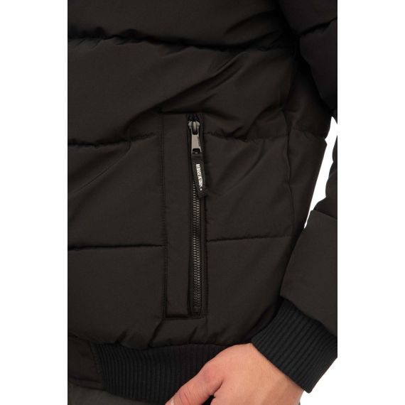 Rebase Ανδρικό Μπουφάν Puffer 242RJK-2005 Black - Μπουφάν στο Bodyman
