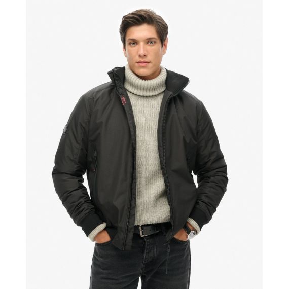 Superdry Ανδρικό Μπουφάν M5011900A-02A City Harrington Black - Μπουφάν στο Bodyman