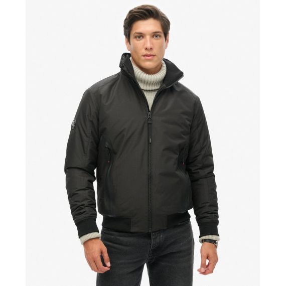 Superdry Ανδρικό Μπουφάν M5011900A-02A City Harrington Black - Μπουφάν στο Bodyman