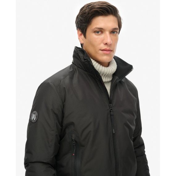 Superdry Ανδρικό Μπουφάν M5011900A-02A City Harrington Black - Μπουφάν στο Bodyman