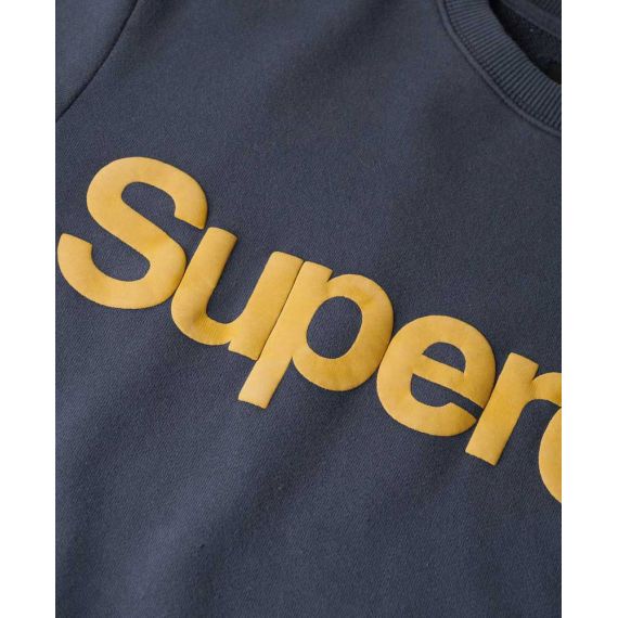 Superdry Ανδρικό Φούτερ Crewneck M2013714A-JUA Classic Core Navy - Φούτερ χωρίς κουκούλα  στο Bodyman