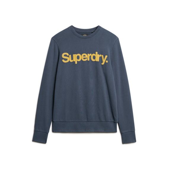 Superdry Ανδρικό Φούτερ Crewneck M2013714A-JUA Classic Core Navy - Φούτερ χωρίς κουκούλα  στο Bodyman