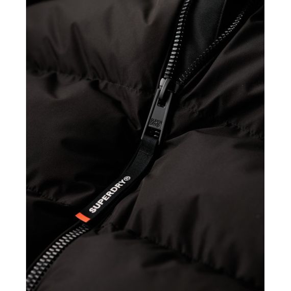 Superdry Ανδρικό Μπουφάν Puffer M5011905A-02A Hooded Sports Black - Μπουφάν στο Bodyman