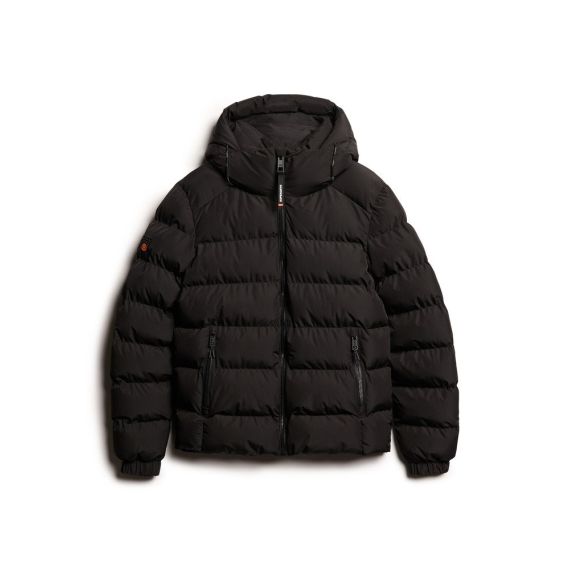 Superdry Ανδρικό Μπουφάν Puffer M5011905A-02A Hooded Sports Black - Μπουφάν στο Bodyman