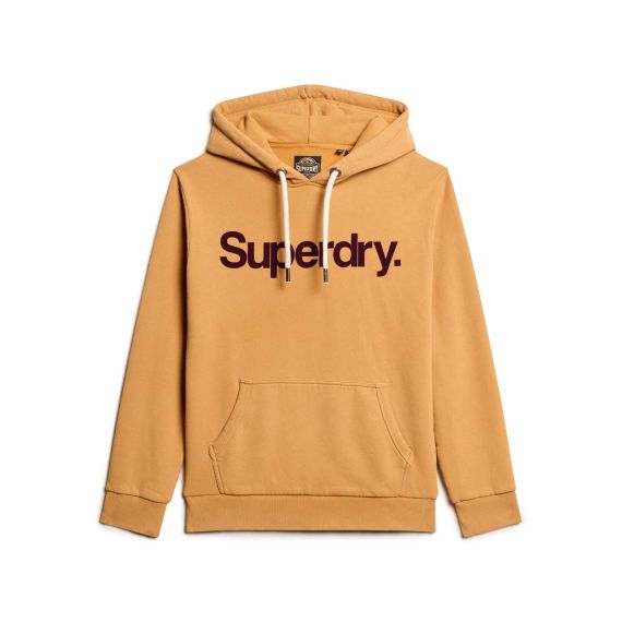 Superdry Ανδρικό Φούτερ M2013707A-1WN Classic Core Logo Light Brown - Φούτερ Κουκούλα  στο Bodyman