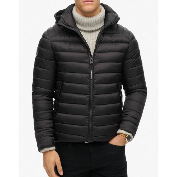 Superdry Ανδρικό Μπουφάν Puffer Fuji M5011906A-02A Black - Μπουφάν στο Bodyman