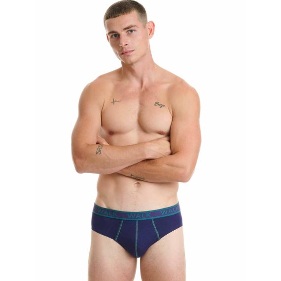 Walk Ανδρικά Slip 2Pack W1757-5574 Μωβ Σμαραγδί - Slip στο Bodyman