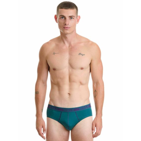 Walk Ανδρικά Slip 2Pack W1757-5574 Μωβ Σμαραγδί - Slip στο Bodyman