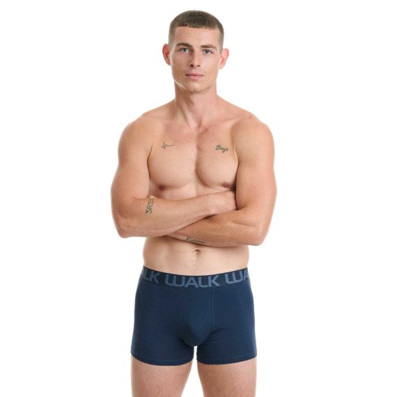 Walk Ανδρικά Boxer 3Pack W1753-4-020310 Black Blue D.Grey - Boxer στο Bodyman