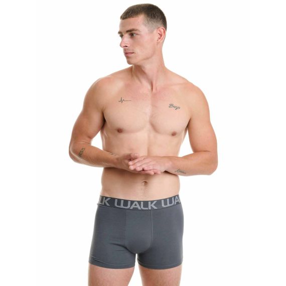 Walk Ανδρικά Boxer 3Pack W1753-4-020310 Black Blue D.Grey - Boxer στο Bodyman