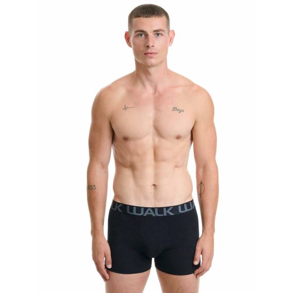 Walk Ανδρικά Boxer 3Pack W1753-4-020310 Black Blue D.Grey - Boxer στο Bodyman