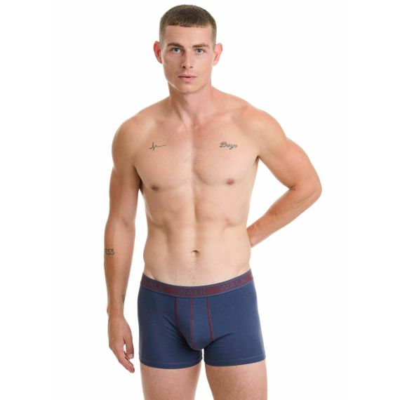 Walk Ανδρικά Boxer 2Pack W1756-0327 D.Blue Grena - Boxer στο Bodyman