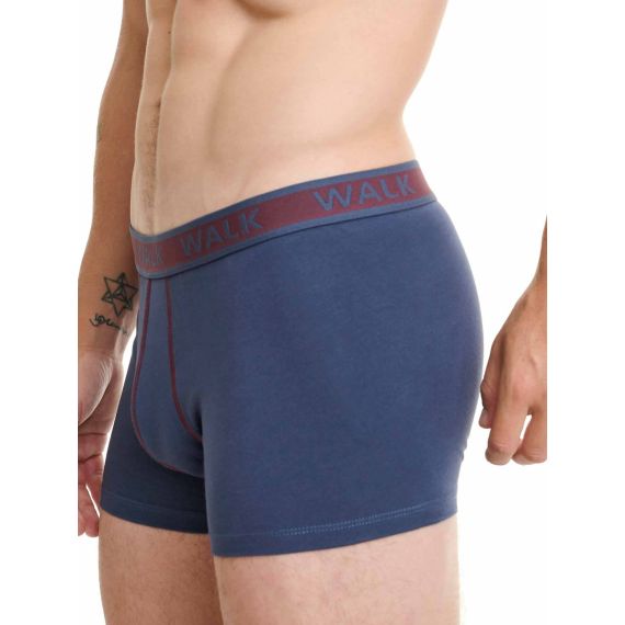 Walk Ανδρικά Boxer 2Pack W1756-0327 D.Blue Grena - Boxer στο Bodyman