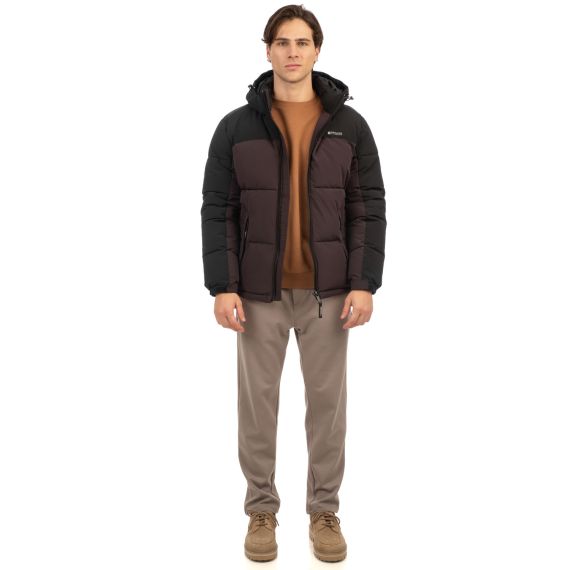 Rebase Ανδρικό Μπουφάν Puffer 242RJK-2006B Plum Black - Μπουφάν στο Bodyman