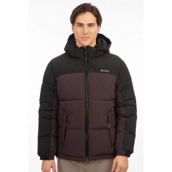 Rebase Ανδρικό Μπουφάν Puffer 242RJK-2006B Plum Black - Μπουφάν στο Bodyman