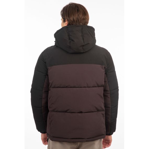 Rebase Ανδρικό Μπουφάν Puffer 242RJK-2006B Plum Black - Μπουφάν στο Bodyman