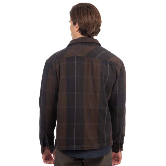 Rebase Ανδρικό Overshirt Sherpa 242RGS-5010 Dark Navy - Μακρυμάνικα Πουκάμισα  στο Bodyman