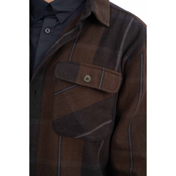 Rebase Ανδρικό Overshirt Sherpa 242RGS-5010 Dark Navy - Μακρυμάνικα Πουκάμισα  στο Bodyman