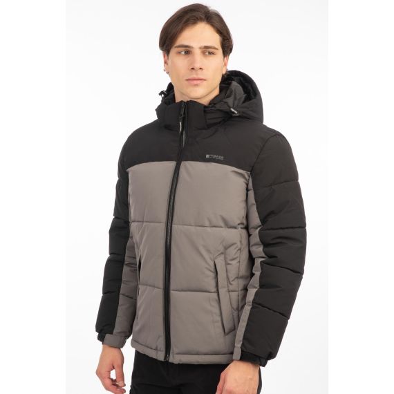 Rebase Ανδρικό Μπουφάν Puffer 242RJK-2006B Cement Black - Μπουφάν στο Bodyman