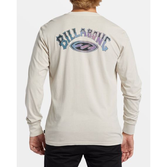 Billabong Ανδρικό Μακρυμάνικο T-Shirt ABYZT02493-STN Arch Wash Stone - Mακρυμάνικες στο Bodyman