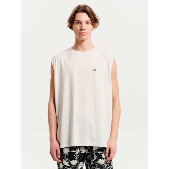 Emerson Ανδρική Αμάνικη Μπλούζα 251.EM37.125 Frosty White - Αμάνικα T-shirt  στο Bodyman