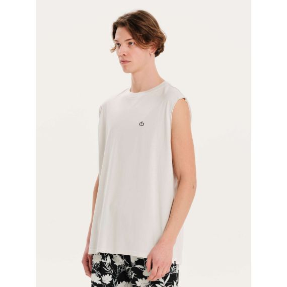 Emerson Ανδρική Αμάνικη Μπλούζα 251.EM37.125 Frosty White - Αμάνικα T-shirt  στο Bodyman