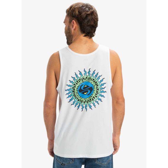 Quiksilver Ανδρικό Tank EQYZT08048-WBB0 EV Beach Blast White - Αμάνικα T-shirt  στο Bodyman