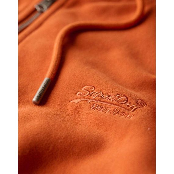 Superdry Ανδρική Ζακέτα Φούτερ M2013116A-9RF Essential Logo Glaze Brown - Ζακέτες στο Bodyman