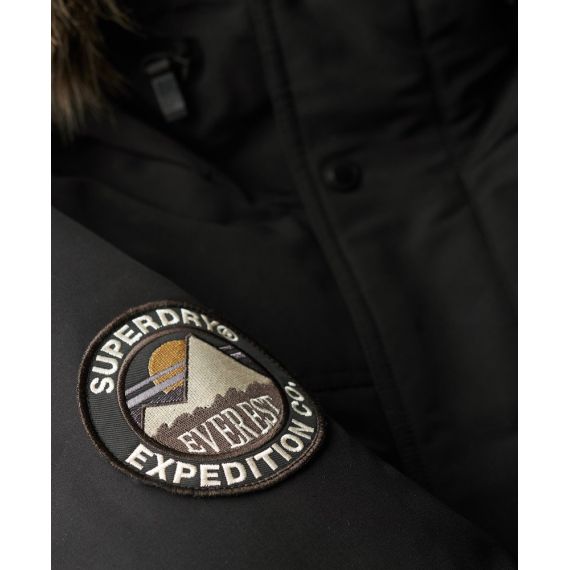 Superdry Ανδρικό Μπουφάν Parka Everest M5011929A-12A Jet Black - Μπουφάν στο Bodyman