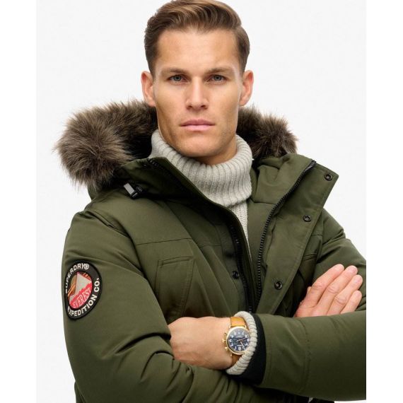 Superdry Ανδρικό Μπουφάν Parka Everest M5011929A-D8B Army Khaki - Μπουφάν στο Bodyman