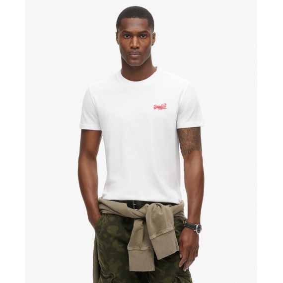 Superdry Ανδρικό Κοντομάνικο T-Shirt M1011245A-C1M Essential Logo EMB Optic - T-Shirt  στο Bodyman