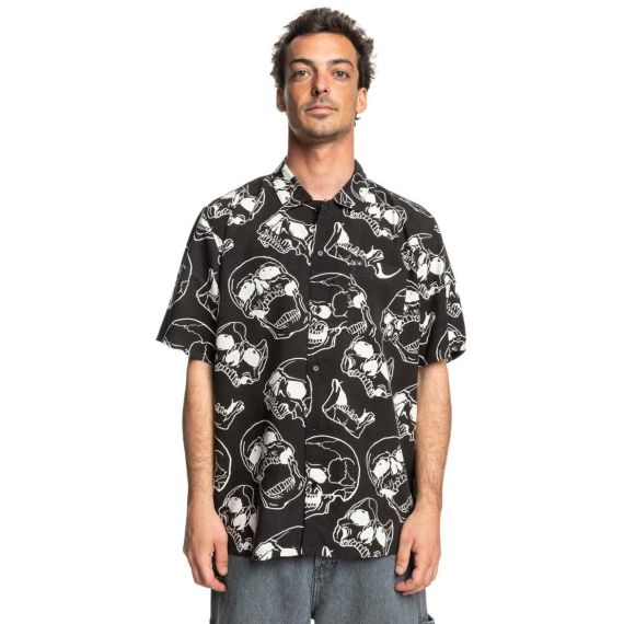 DC Ανδρικό Πουκάμισο Κοντομάνικο ADYWT03115-XKWK Fracture Button Up - Κοντομάνικα πουκάμισα στο Bodyman