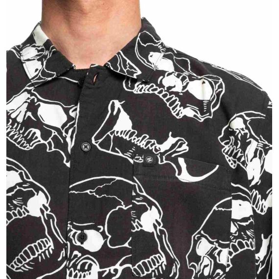 DC Ανδρικό Πουκάμισο Κοντομάνικο ADYWT03115-XKWK Fracture Button Up - Κοντομάνικα πουκάμισα στο Bodyman