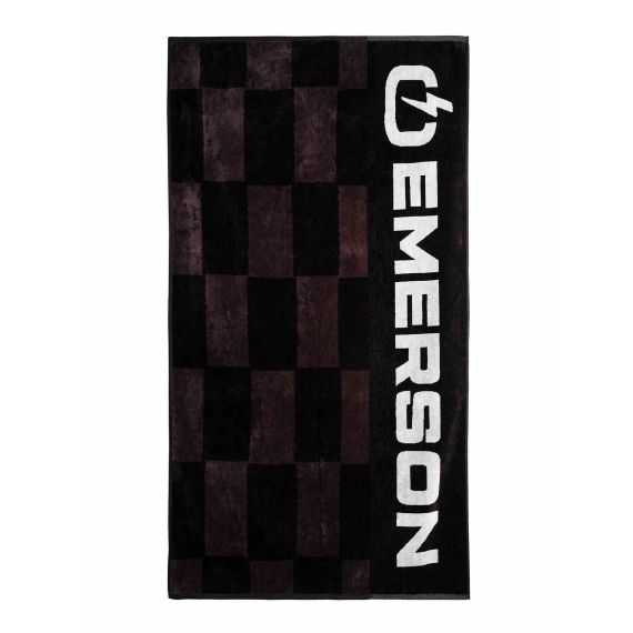 Emerson Πετσέτα Θαλάσσης 251.EU04.01 PR498 Black 160cm x 86cm - Πετσέτες Θάλασσας  στο Bodyman