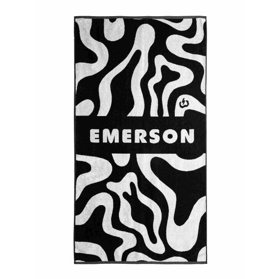 Emerson Πετσέτα Θαλάσσης 251.EU04.03 PR484 Black 160cm x 86cm - Πετσέτες Θάλασσας  στο Bodyman
