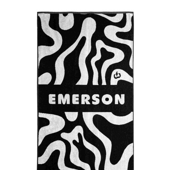 Emerson Πετσέτα Θαλάσσης 251.EU04.03 PR484 Black 160cm x 86cm - Πετσέτες Θάλασσας  στο Bodyman
