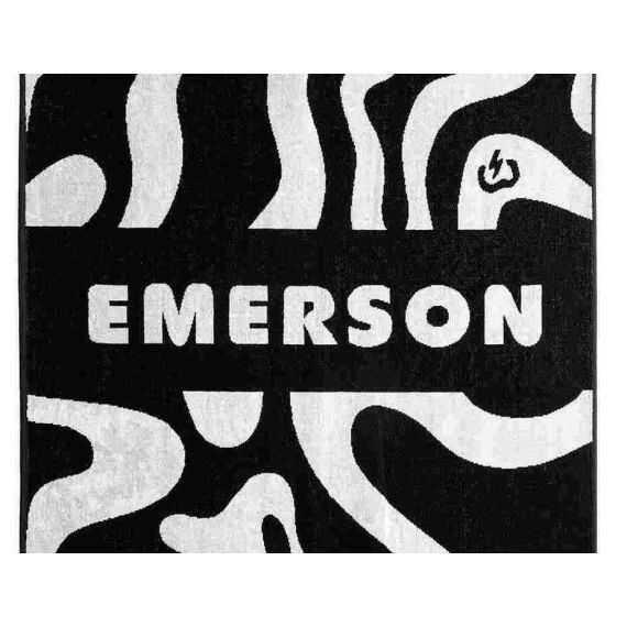 Emerson Πετσέτα Θαλάσσης 251.EU04.03 PR484 Black 160cm x 86cm - Πετσέτες Θάλασσας  στο Bodyman