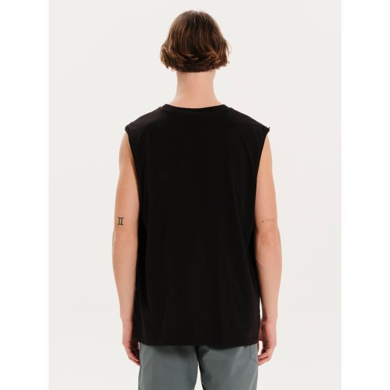 Emerson Ανδρική Αμάνικη Μπλούζα Βαμβακερή 251.EM37.53 Black - Αμάνικα T-shirt  στο Bodyman
